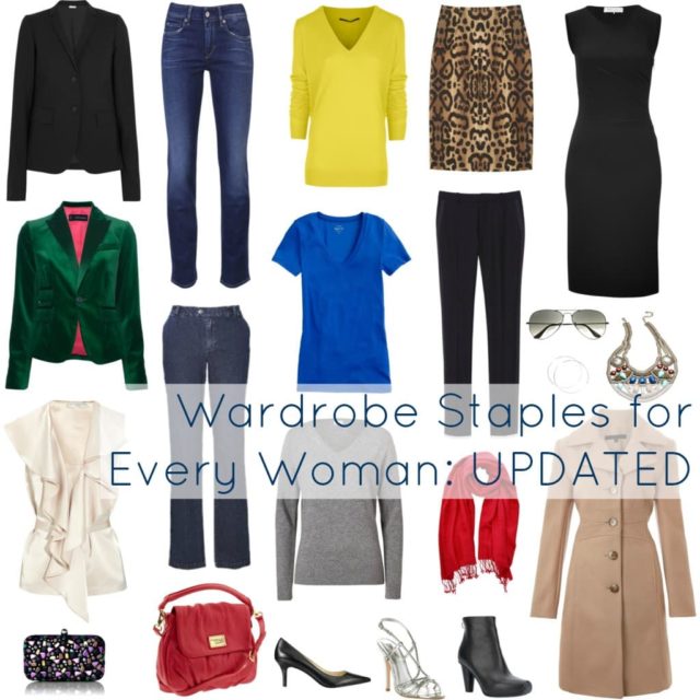 woman closet staples wardrobe new