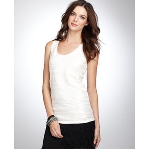 petite sequin front tank ann taylor