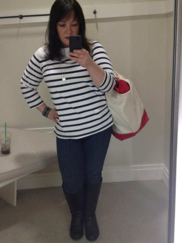 LL Bean Striped Sailor Tee