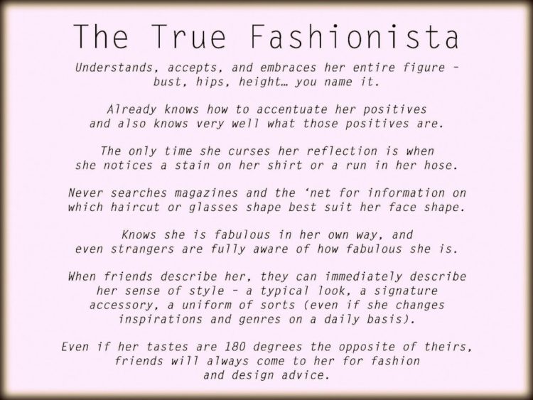 The True Fashionista