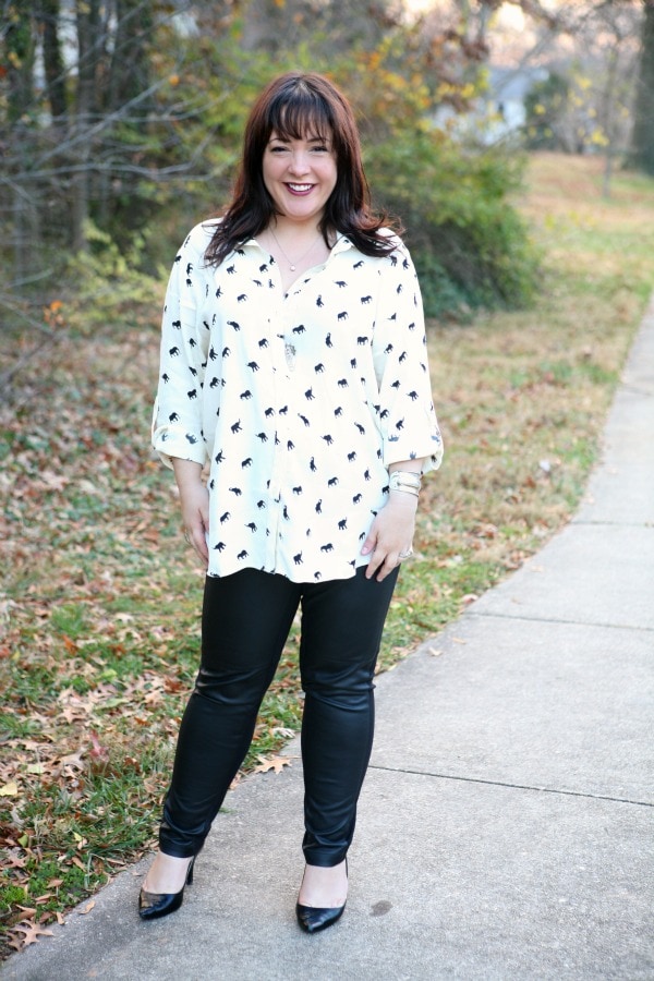 asos curve elephant shirt