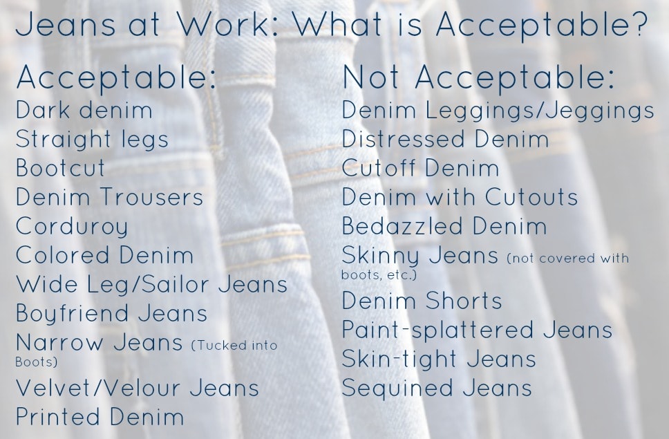 Ask Allie: Office-appropriate Jeans