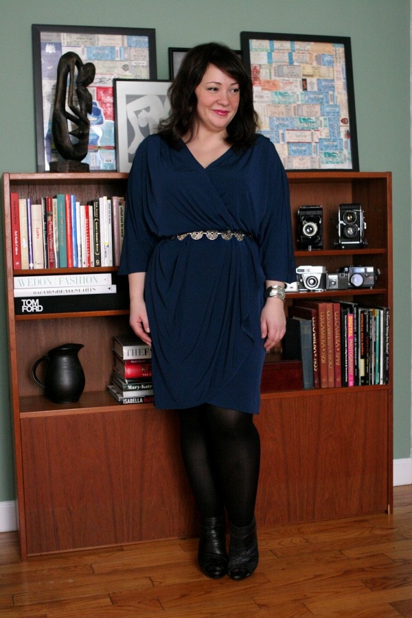 plus size matte jersey dress