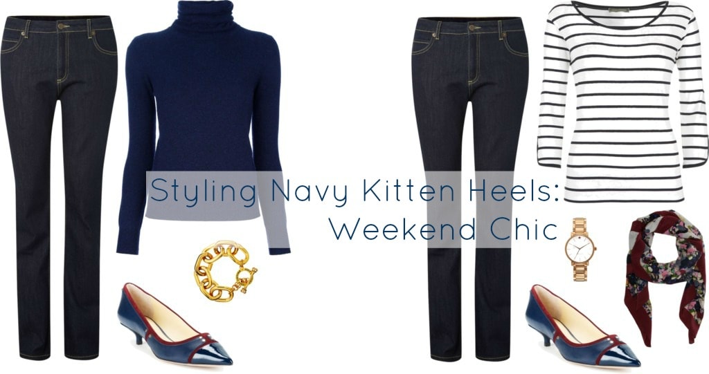 Ask Allie: Styling Navy and Oxblood Kitten Heels