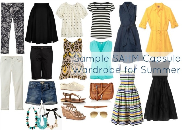 capsule wardrobe sahm mom summer