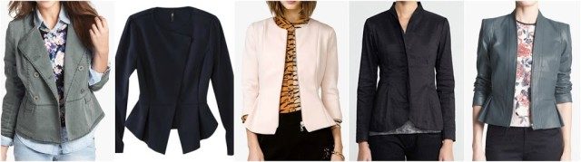 peplum jackets for fall 2013