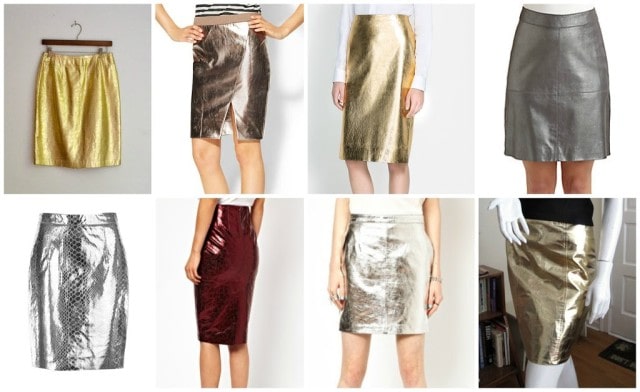 Styling a Metallic Pencil Skirt I Don't Even Own Yet