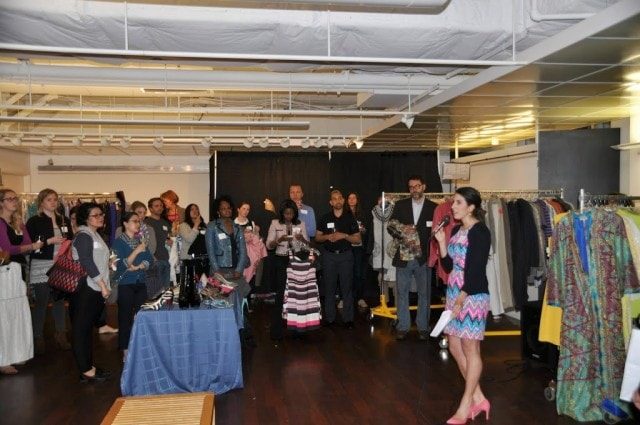 photo of individuals shopping an Goodwill of DC fashion event at the Pepco Edison Gallery 