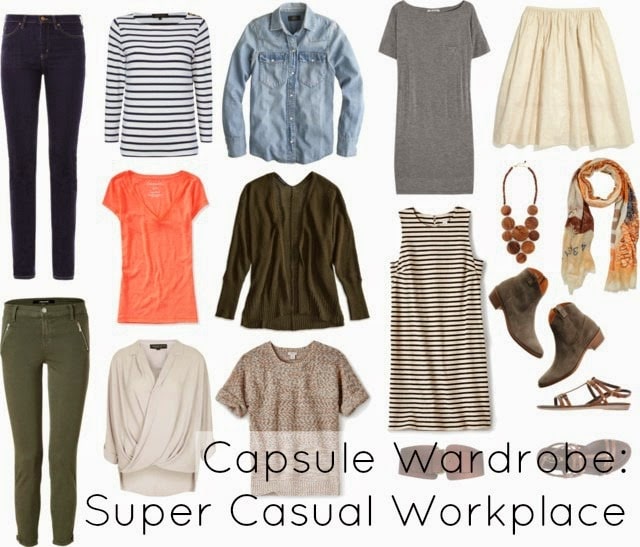 what to wear casual office workplace capsule