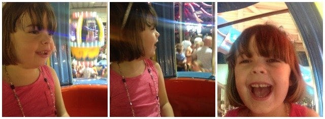 The Face of Funland: This summer Emerson lost a lot of her fear and had a blast on rides that went up high and moved fast!