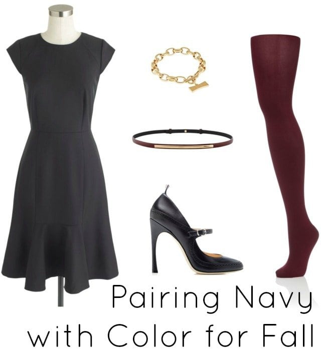 navy with burgundy merlot wine red color