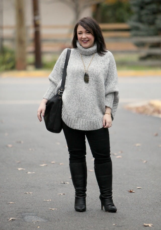 wardrobe oxygen what I wore MICHAEL Michael Kors poncho sweater