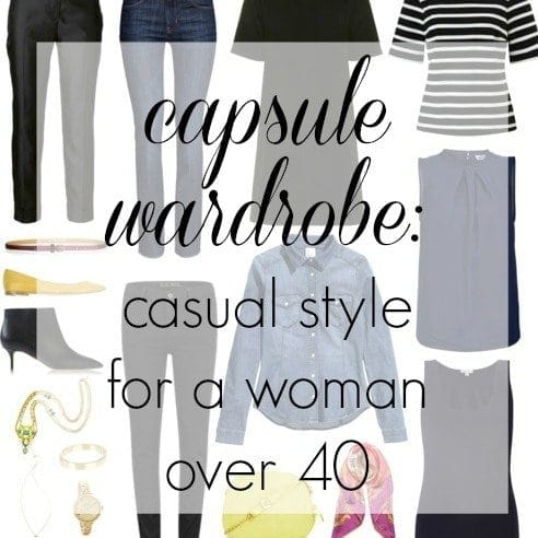 casual capsule wardrobe woman over 40