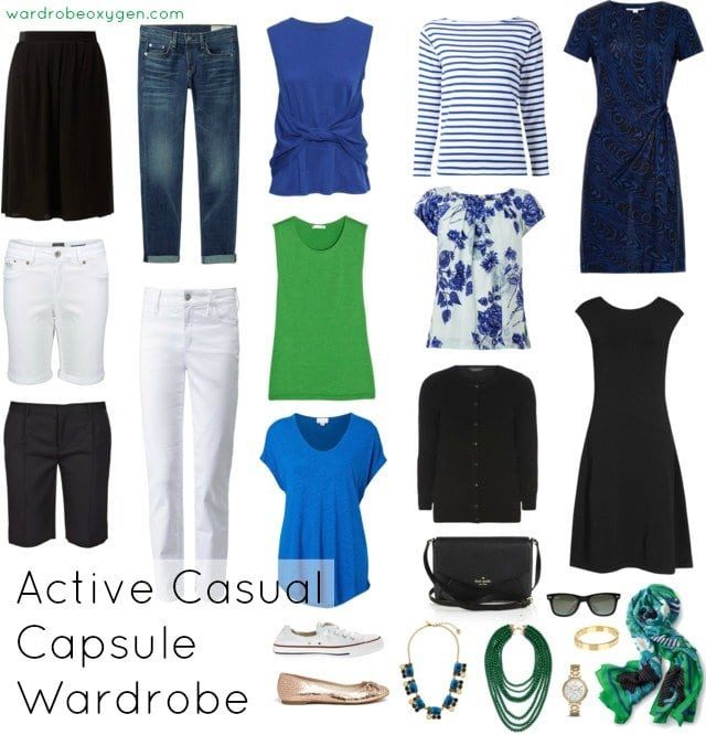 capsule wardrobe casual active over 60 featured by popular Washington DC fashion blogger, Wardrobe Oxygen