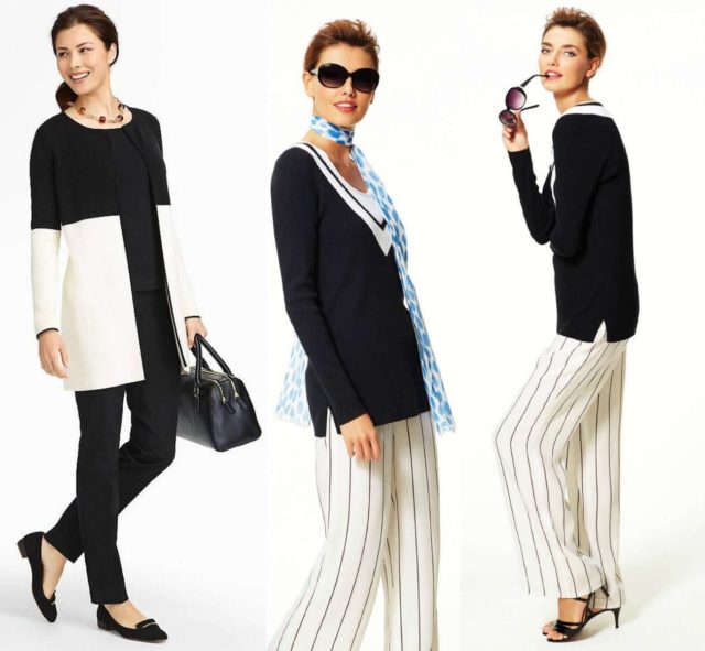 talbots spring 2015 black and white