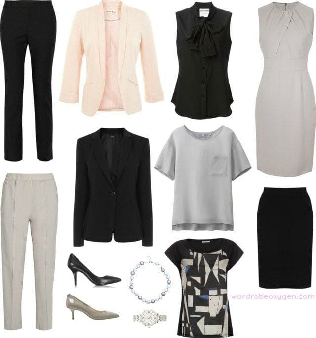 capsule wardrobe professional wear to work