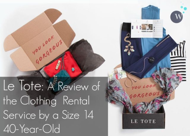 A review of Le Tote by Wardrobe Oxygen. Opinion as a size 14 and discussion on whether the clothing is a good fit for women over 35.