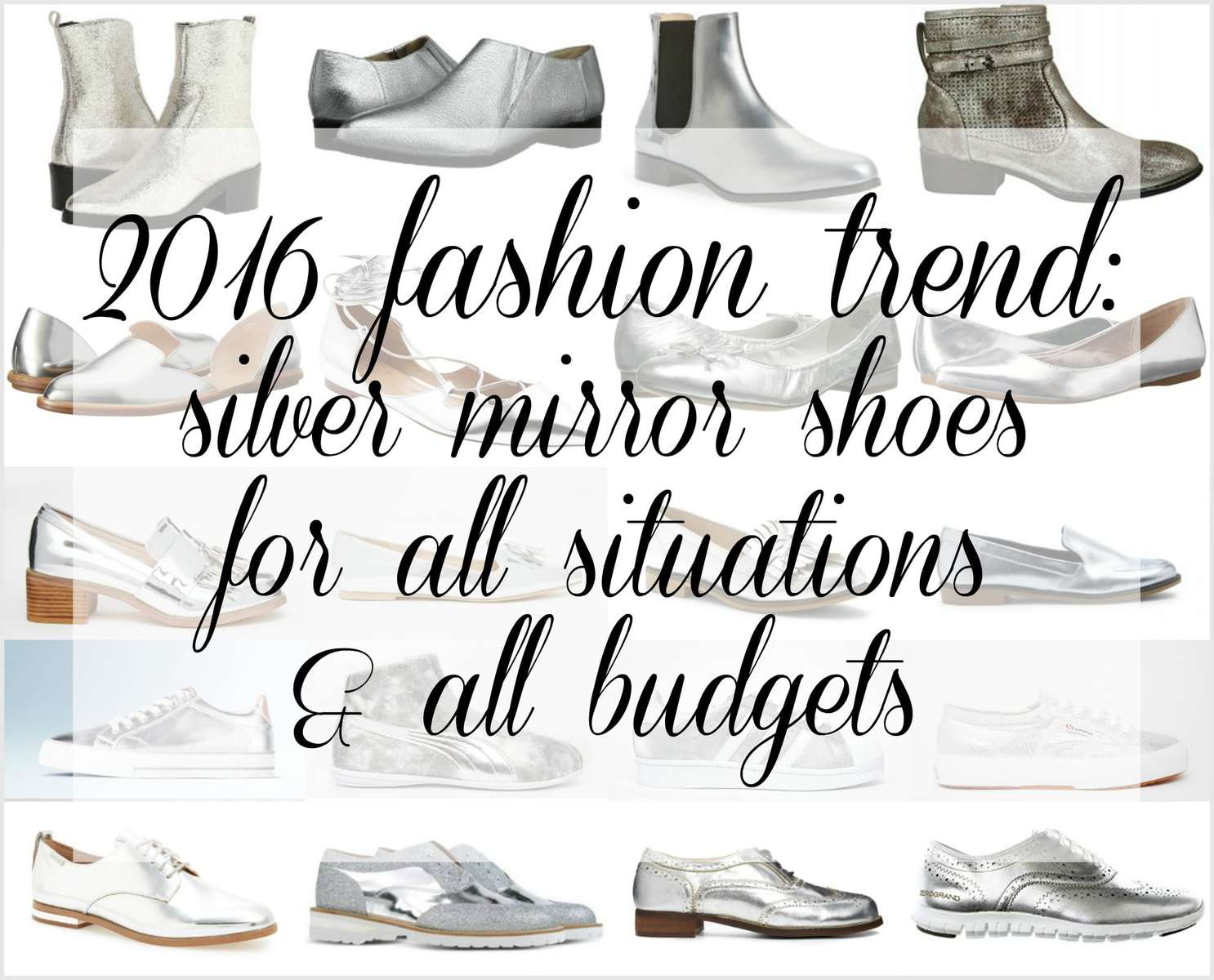 2016 fashion trend silver mirror shoes - Wardrobe Oxygen