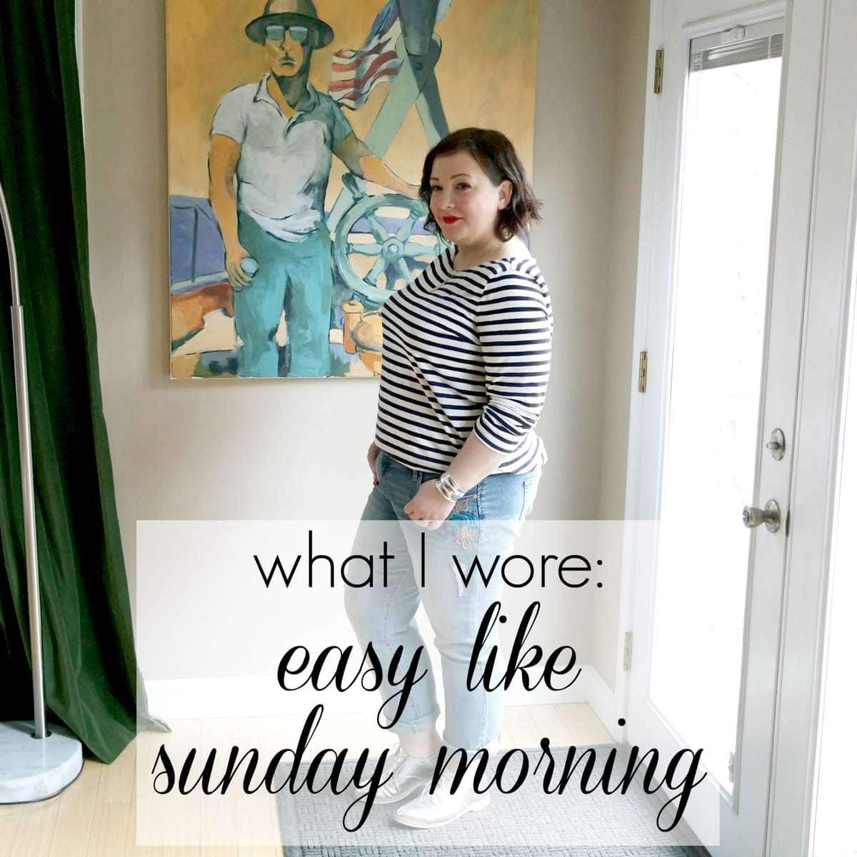 Wardrobe Oxygen: what I Wore - Easy like Sunday Morning featuring J. Crew and JAG Jeans What I Wore: Easy Like Sunday Morning