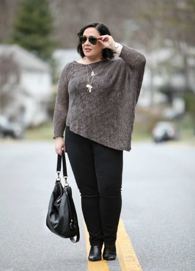 Wardrobe Oxygen featuring a Stella Carakasi sweater, NYDJ jeans, and a Rough & Tumble Bag