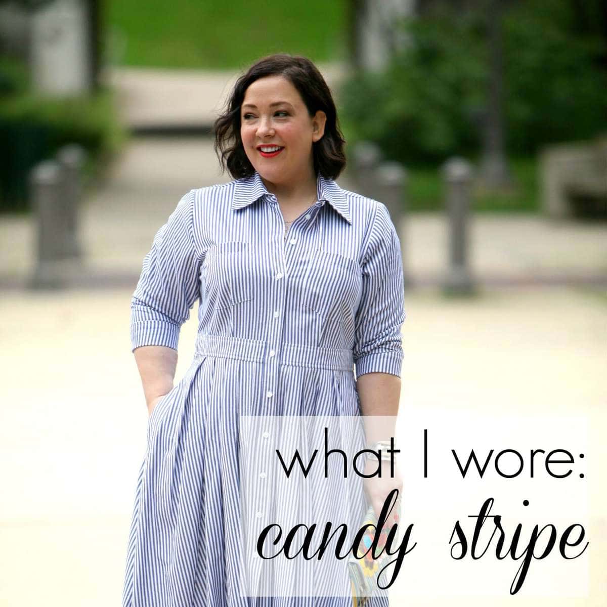 Wardrobe Oxygen What I Wore - Candy Stripe