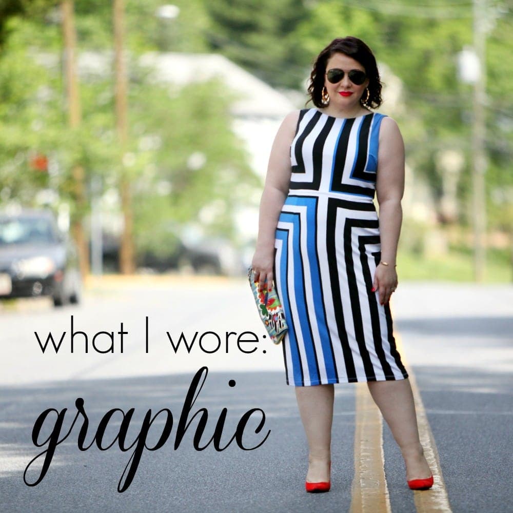 wardrobe oxygen in a maggy london matte jersey shift dress What I Wore: Graphic