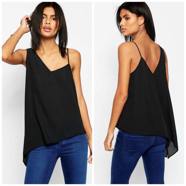 asos asymmetrical tank