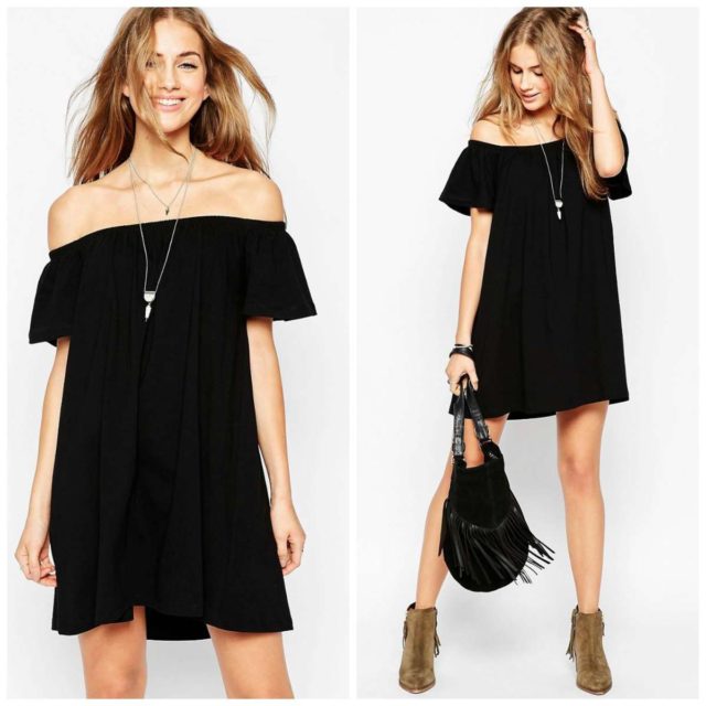 asos off the shoulder dress