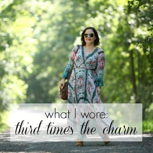 Wardrobe Oxygen What I Wore - Third Times the Charm