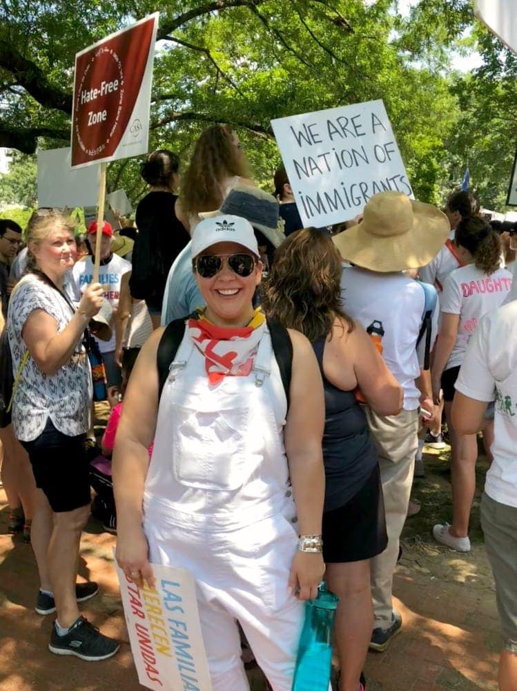 Alison Gary At the 2018 Families Belong Together March in Washington, DC