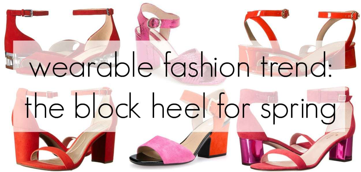 block heel shoe trend for spring spring block heel shoe