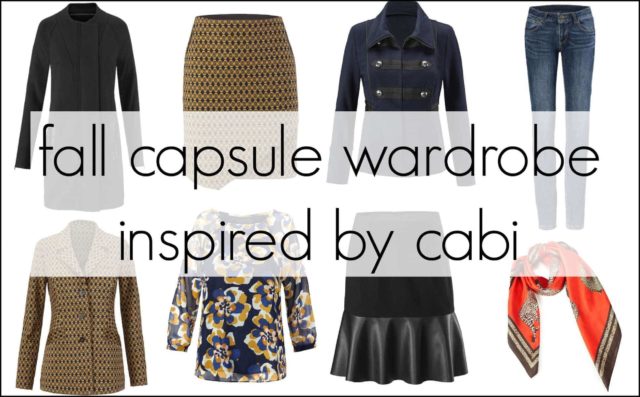 fall capsule wardrobe featuring cabi