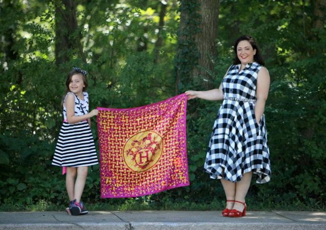 hermes mosaique au 24 scarf in magenta