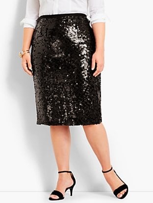 plus size sequin pencil skirt from Talbots