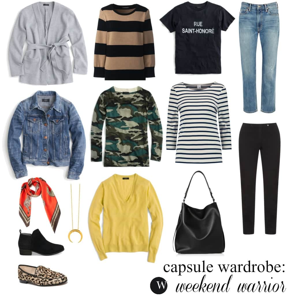 Capsule wardrobe weekend casual style for fall