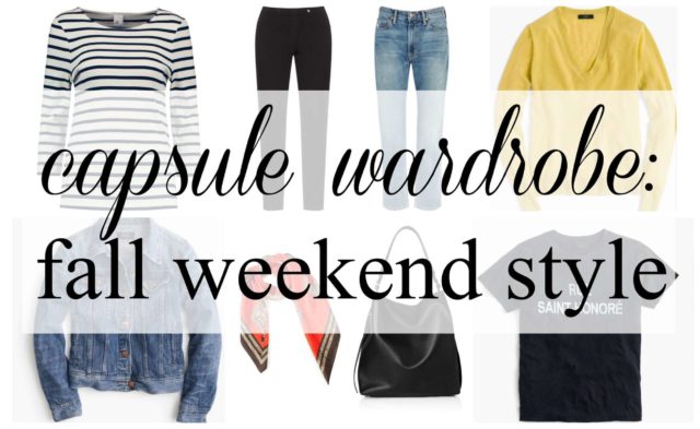 capsule wardrobe fall weekend style by wardrobe oxygen