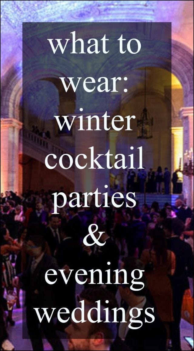 what to wear to winter cocktail parties and evening weddings - picks for plus size and over 40 women included. By Wardrobe Oxygen