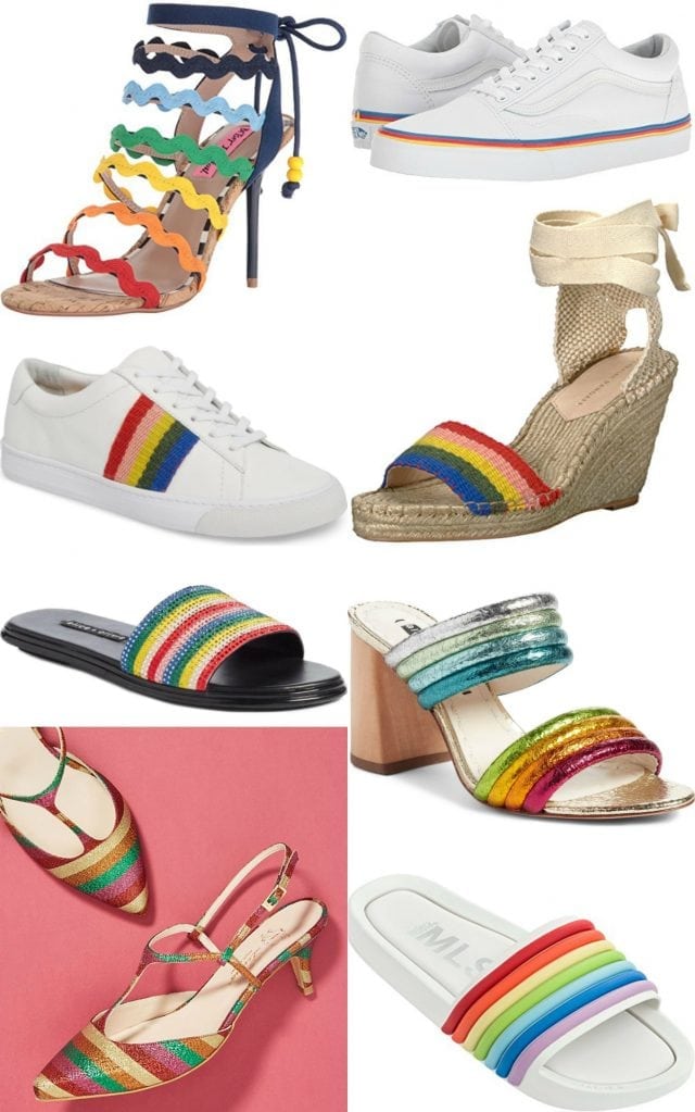 The rainbow fashion trend for 2018 - incorporate it into your wardrobe with a handbag full of color and high on style featured by popular DC petite fashion blogger, Wardrobe Oxygen