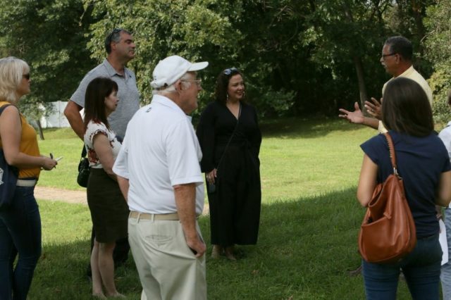 learning about the restoration efforts on Bostwick House in Bladensburg, Maryland 