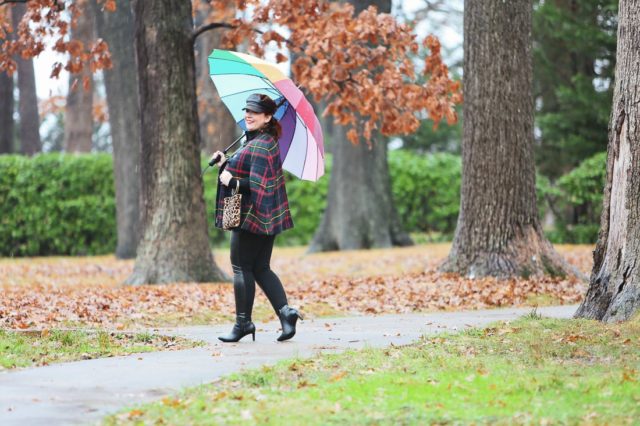 talbots plaid cape 8 3