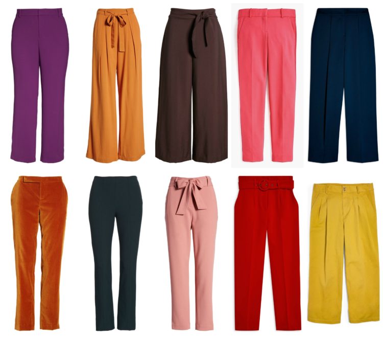 10 colorful pants