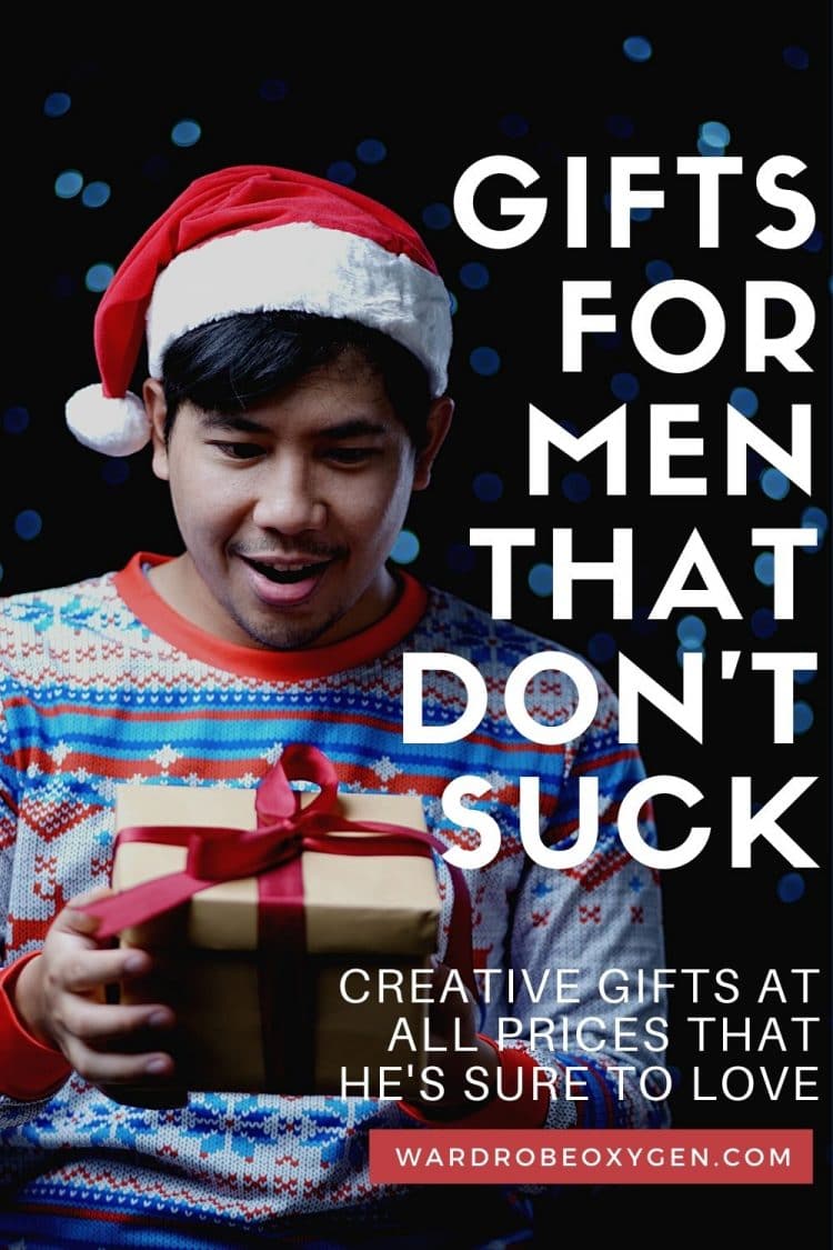 gift guide for men unique gifts that don't suck at all price points by Wardrobe Oxygen