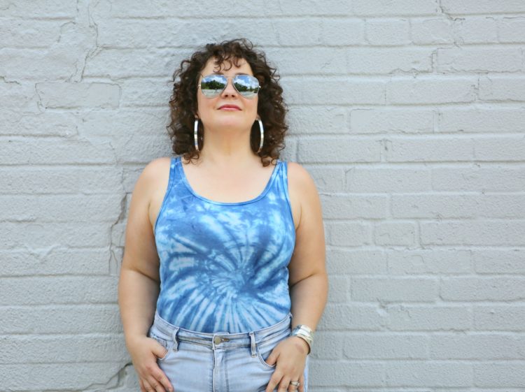 Wardrobe Oxygen in an Amber Richele tie dye tank top