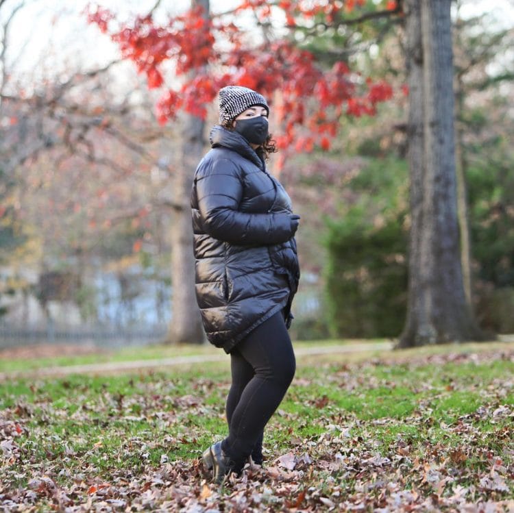 Alison Gary of Wardrobe Oxygen in the Universal Standard Kanda Puffer