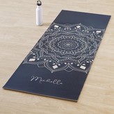 white mandala printed yoga mat personalized yoga rug thick yoga mat yoga lover gift pilates yoga mat yoga accessories