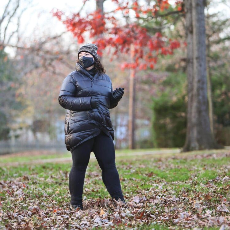 Alison Gary of Wardrobe Oxygen in the Universal Standard Kanda Puffer