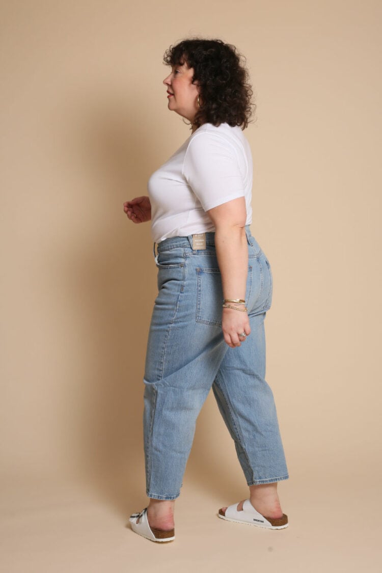 madewell balloon jean 32 petite