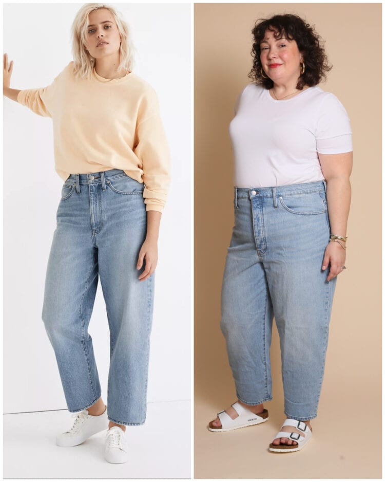 madewell vs me balloon jean