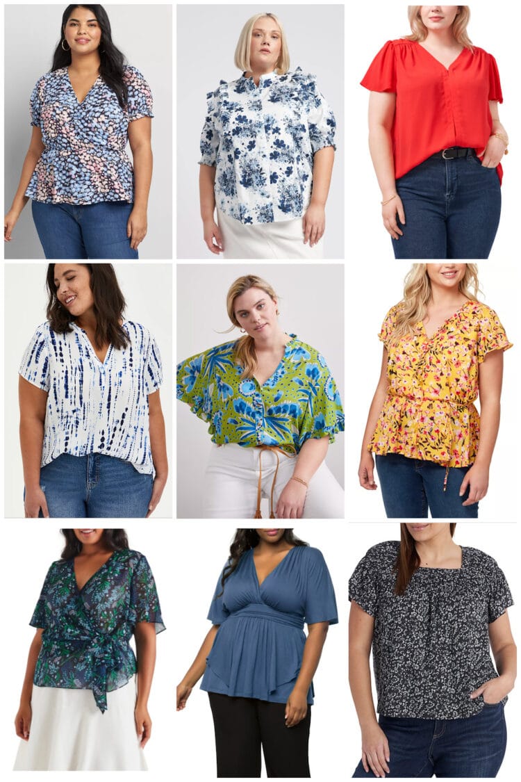 plus size short sleeved tops for summer 1