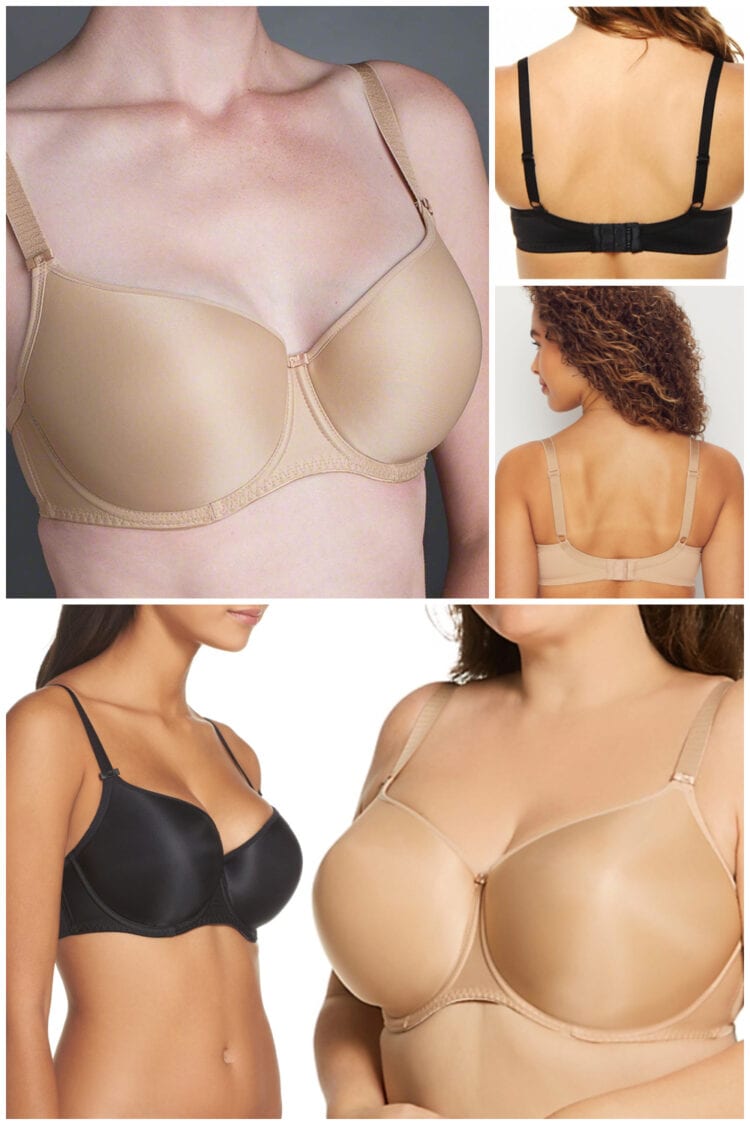 My Favorite Bra I've Bought Over and Over for Over a Decade is the Fantasie Smoothing T-Shirt Bra style FL4510. Here is a collage of several different bodies wearing the bra.